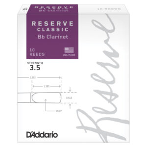 Caja 10 Cañas Clarinete Organic Reserve Classic by D'Addario 3½