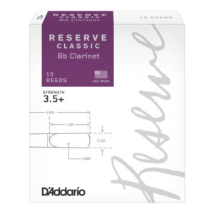 Caja 10 Cañas Clarinete Organic Reserve Classic by D'Addario 3½+