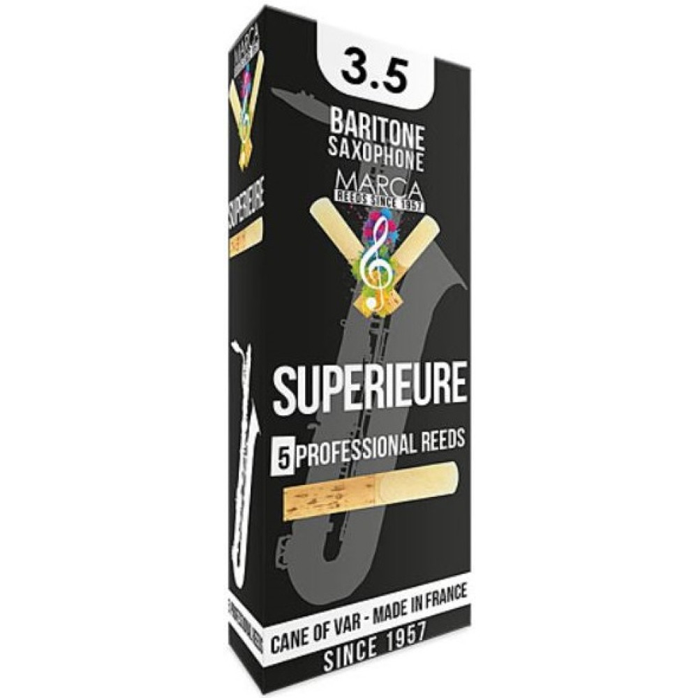Caja 5 Cañas Saxo Barítono Marca Superieure 3½