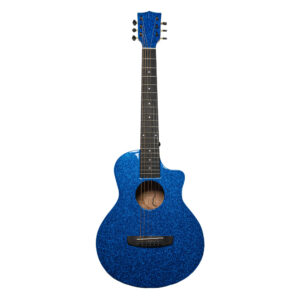 Guitarra acústica de viaje Bones BAC-150 Caoba azul brillo