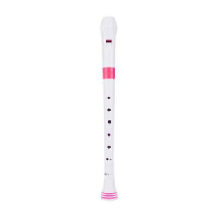 Flauta Nuvo Recorder Digitación Barroca N-310RDPKB Blanca/Rosa