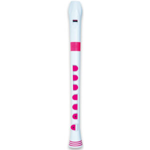 Flauta Nuvo Recorder+ Digitación Alemana N-320RDBWPKG Blanca/Rosa