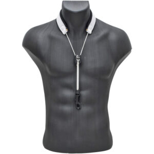 Cordón Saxo BG S-28SH Acolchado Cuero Blanco