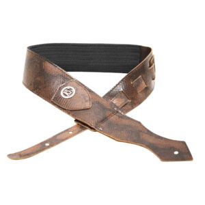 Correa Guitarra BG Comfort Fashion Piel Marrón Cocodrilo GLA15X