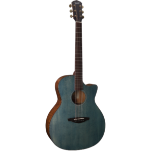 Guitarra Acústica Veelah V2-GACE Azul Denim Cutaway Electrificada