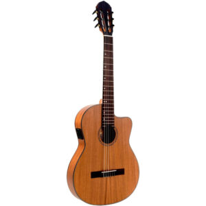 Guitarra Clásica Veelah CCTME Tapa Caoba Cutaway Electrificada