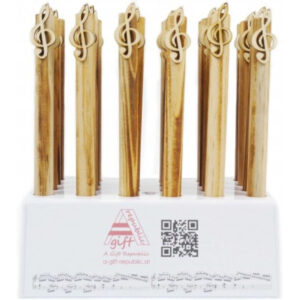 Pack 24 Bolígrafos Clave De Sol Agifty B-1078 Madera