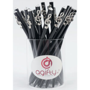 Bolígrafo Adorno Clave De Sol Agifty B-2005 Cristal/Plata