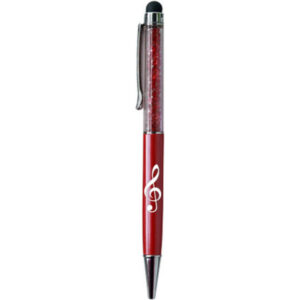 Bolígrafo Stylus Clave De Sol Agifty B-2025 Cristal Rojo