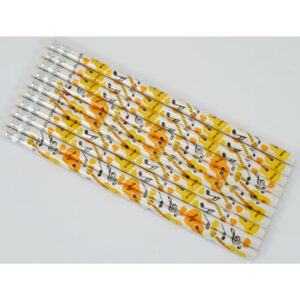 Pack 10 Lápices Guitarras Agifty B-1158 blanco