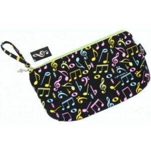 Estuche Multiusos Agifty B-3022 Negro Notas Colores