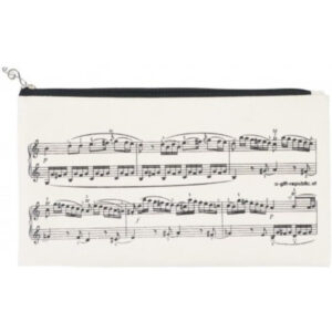 Estuche Escolar Pentagrama Agifty P-1028 Blanco