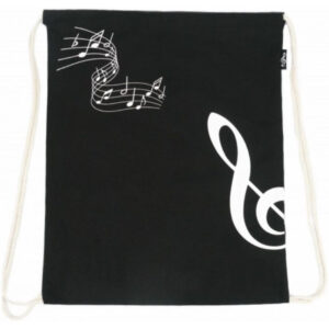 Bolsa Tipo Saco Clave de Sol Agifty B-3023 Negra