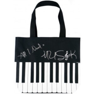 Bolsa Tote Bag Teclas Agifty B-3030 Negra