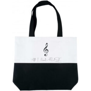 Bolsa Tote Bag Agifty B-3029 Negra y Blanca