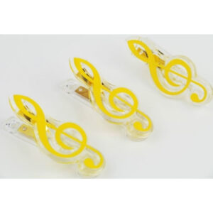 Clip Clave De Sol Agifty C-1069 Amarillo 7cm