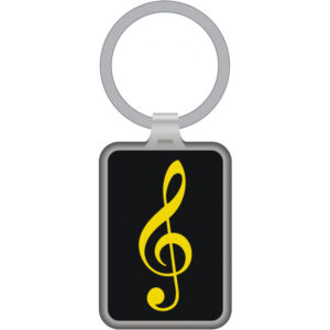 Llavero Clave De Sol Agifty K-1062 Negro