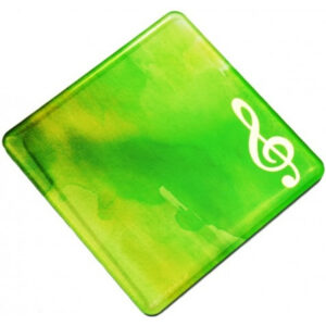 Imán Posavasos Agifty M-1020 Verde Clave de Sol