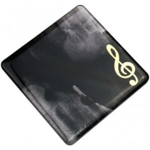 Imán Posavasos Agifty M-1021 Negro Clave de Sol