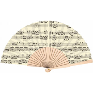 Abanico Partituras Agifty F-2004 Crema