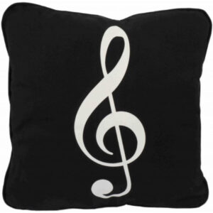 Cojín Clave de Sol Agifty P-2002 Negro 40x40cm