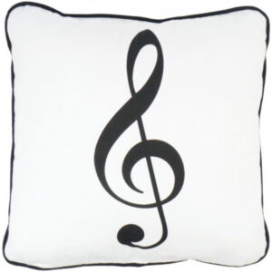 Cojín Clave de Sol Agifty P-2003 Blanco 40x40cm