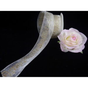 Cinta Regalo Agifty R-1004 Crema Notas Doradas