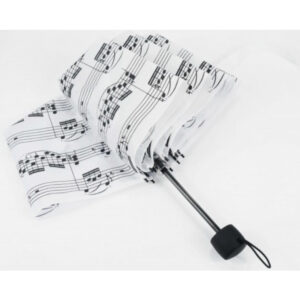 Mini Paraguas Notas Agifty U-2001 Blanco