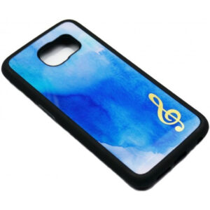 Funda Móvil Samsung Galaxy S6 Agifty P-5009 Azul y Dorada