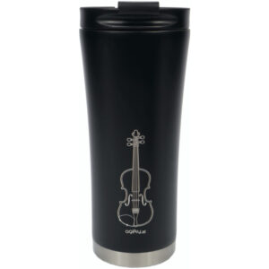Coffee Termo Mug 500 ml Violín Agifty M-7008 Negro