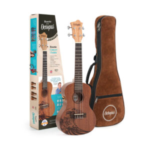 Ukelele Concierto Octopus Rosette Electro. UK-230CWE Wave