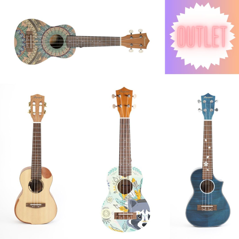 Pack Liquidación 4 Ukeleles Bamboo 30%