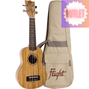 Ukelele Soprano Flight DUS-322 Designer Zebrano