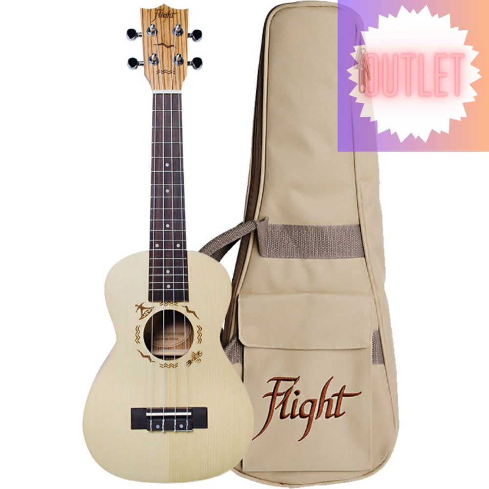 Ukelele Concert Flight DUC-325 Designer Zebrano