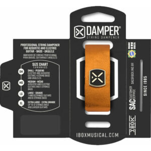 Amortiguador de Cuerdas Ibox Damper Medium Piel Metálica Naranja DMMD03