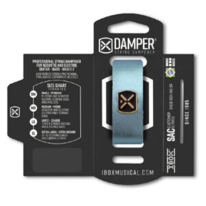 Amortiguador de Cuerdas Ibox Damper Medium Piel Metálica Azul DMMD06