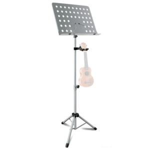 Atril Orquesta TCM MS-533UGY Gris Perforado c/soporte ukelele