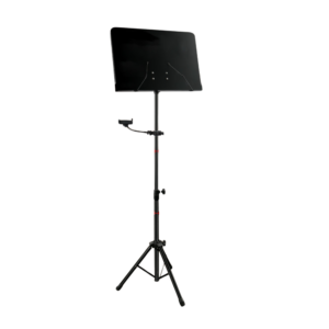 Atril Orquesta TCM MS-533PBK Negro Liso c/soporte para movil