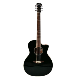 Guitarra Acústica Veelah VGACSM-SBK Satin Black, Cutaway