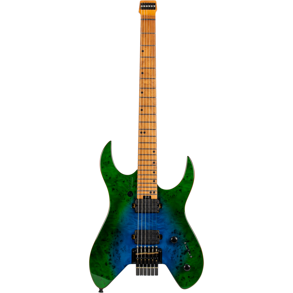 Guitarra Eléctrica Spira S500-GBR Headless Green/Blue