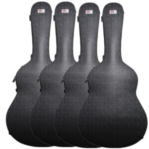 Caja 4 Estuches Guitarra Clásica ABS TCM Modelo TCM-B2 Negro