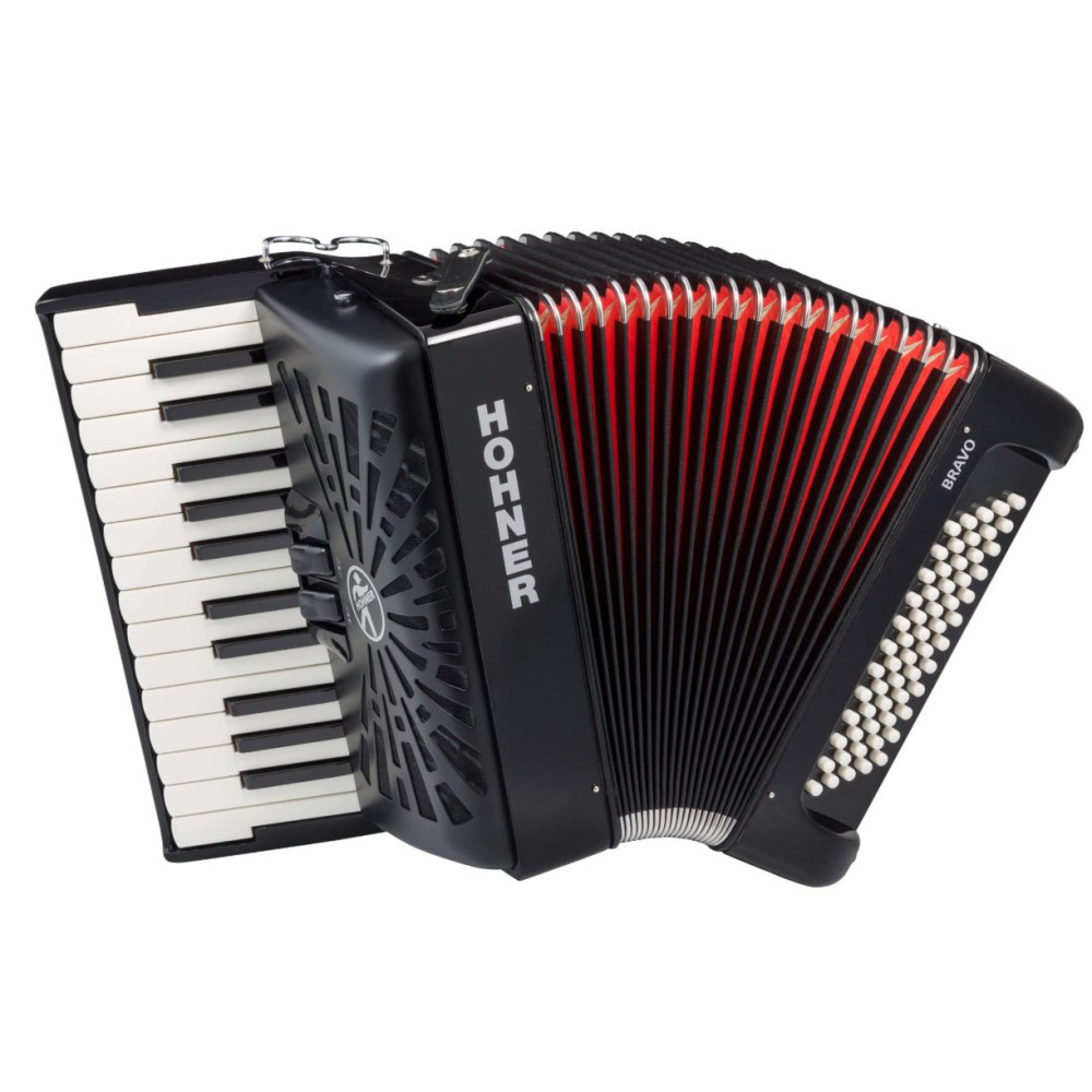 Acordeón Hohner Bravo II 60 A16962 Negro