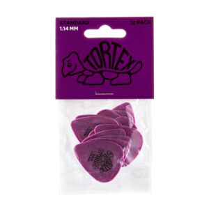 Bolsa 12 Púas Dunlop 418P-114 Tortex Standard 1.14mm Pickers