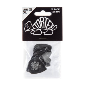 Bolsa 12 Púas Dunlop 498P-135 Tortex Jazz III Xl 1.35mm Pickers
