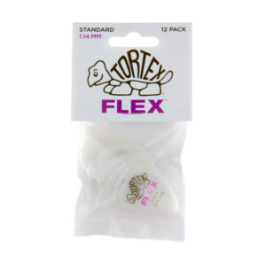 Bolsa 12 Púas Dunlop 428P-114 Tortex Flex Standard 1.14mm Pickers
