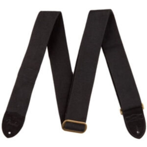 Correa Fender 099-0667-006 Cotton/Leather Negra 2"