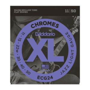 Juego Cuerdas Entorchado Plano Guitarra Eléctrica D'Addario ECG-24 11