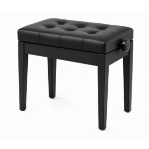 Banqueta Piano TCM 15-BKM Capitone Lacada Negro Mate