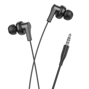 Auriculares Hoco M114 mini jack 3,5mm con micrófono en Negro